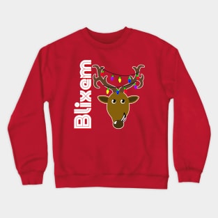 Family Christmas Photo "Blixem" Design Crewneck Sweatshirt